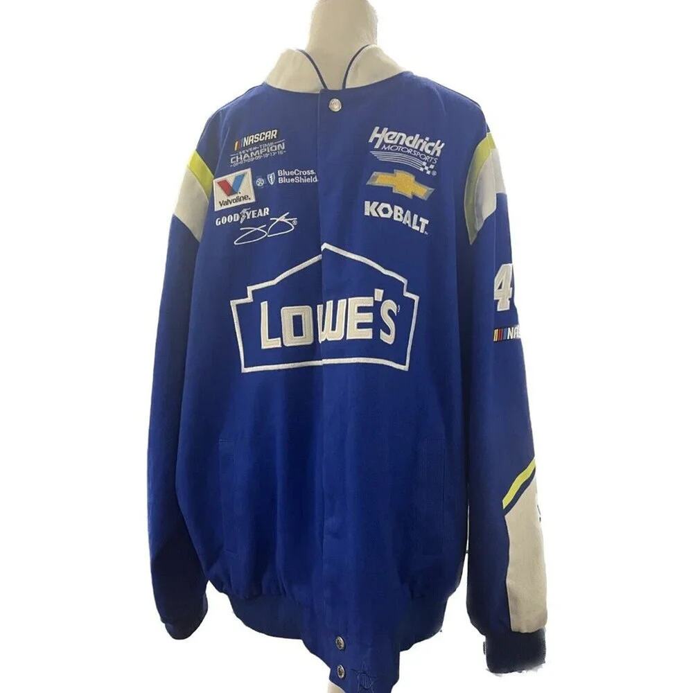 Nascar No 48 Jimmie Johnson Lowe's JH Design Racing Jacket Size 2XL New